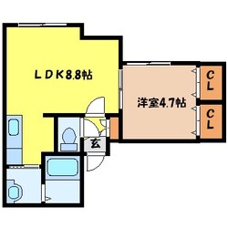 バスセンター前駅 徒歩1分 5階の物件間取画像